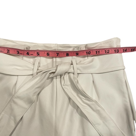 NWT Commando White Faux Leather Paperbag Pants - Picture 9 of 11